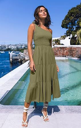 Damen Maxikleid mit ärmellosem Design und elastischem Bustier R&B