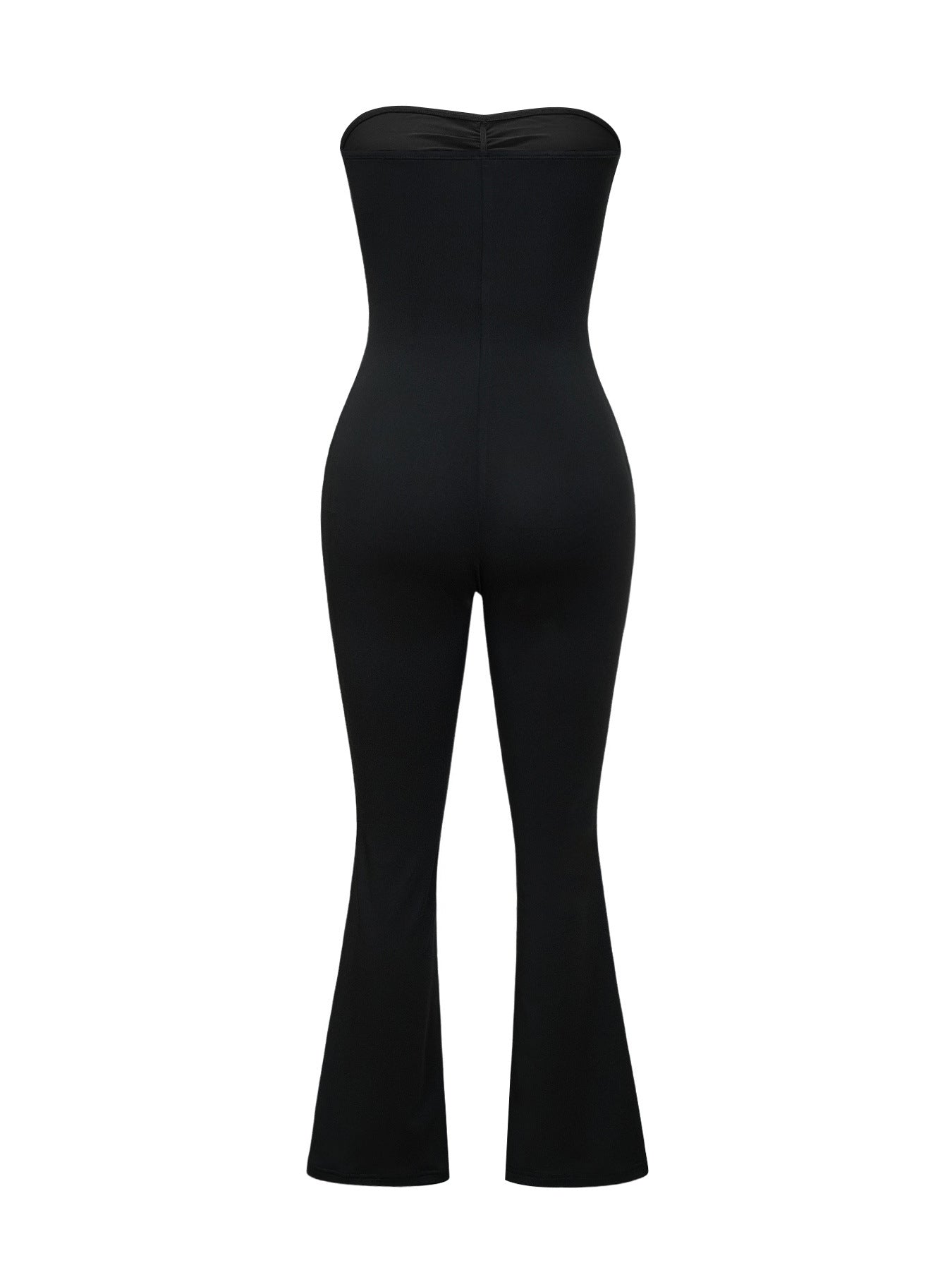 Damen Bustier-Overall mit Flared-Beinen