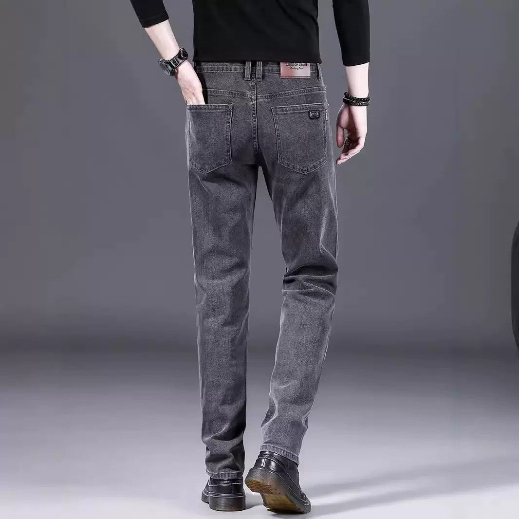 Herren modische Slim-Fit Jeans aus weichem Denim