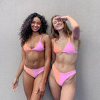 Damen Triangel-Bikini mit harmonischem Farbkontrast R&B