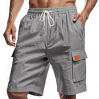 Herren Cargo-Shorts mit vielseitigen Taschen und elastischem Bund R&B