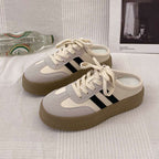 Damen Modische Plateau-Sneaker mit flexibler Sohle und atmungsaktivem Obermaterial
