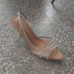 Damen Slingback-Pumps mit funkelnden Strassdetails und elegantem Design R&B