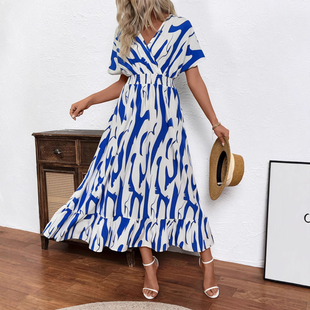 Damen Maxikleid mit fließendem Schnitt