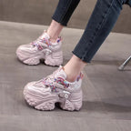 Damen Sportliche Chunky Sneakers mit innovativem Sohlenprofil