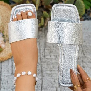 Damen Glamouröse Riemen-Sandalen R&B