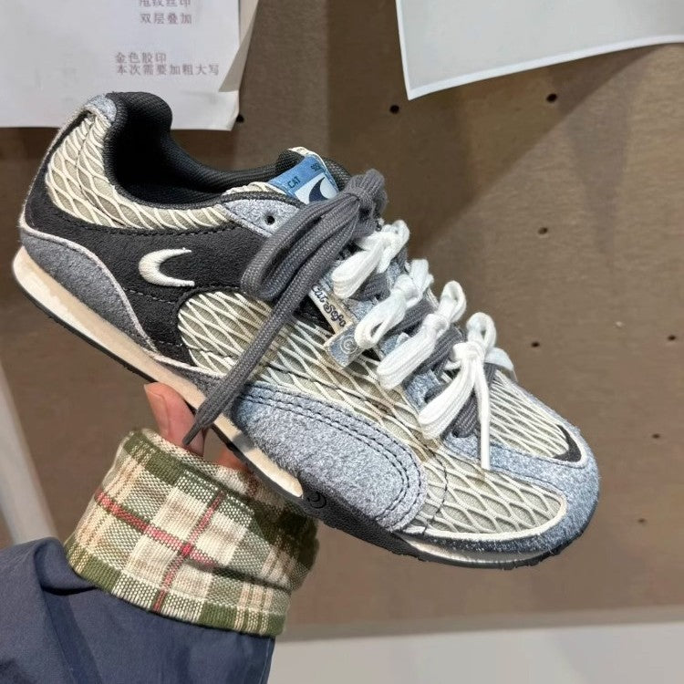 Damen sportliche Laufschuhe mit atmungsaktivem Obermaterial und dämpfender Sohle R&B