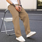 Herren modische Freizeithose mit weiter Passform und elastischem Bund R&B