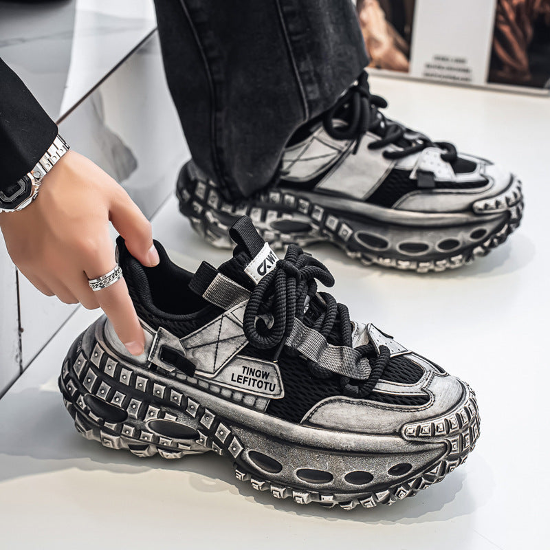 Damen Sportliche High-Top Sneakers mit einzigartigem Design und dämpfender Sohle R&B