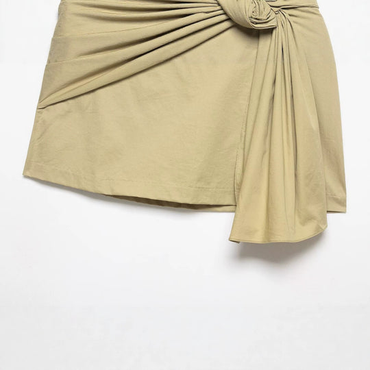 Damen Wickelrock mit asymmetrischem Design und dekorativen Drapierungen R&B