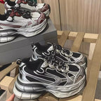 Damen Sportliche Chunky Sneakers mit reflektierenden Oberflächen und optimaler Dämpfung R&B
