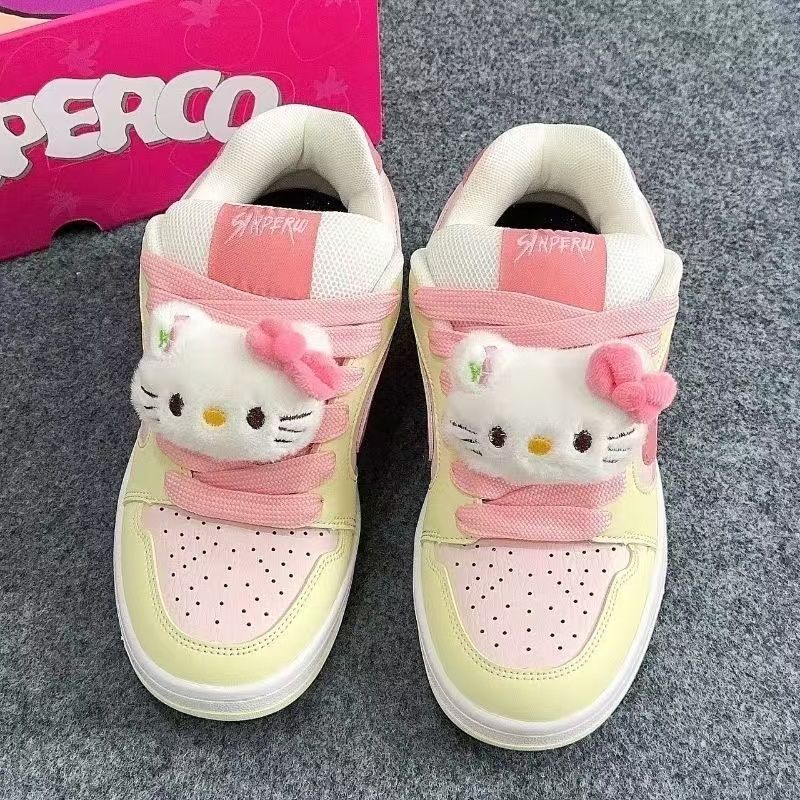 Damen Sportliche Sneakers mit niedlichem Tierdesign