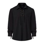 Damen Bluse mit modernem Schnürdesign und lässigen Puffärmeln