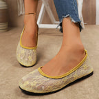 Damen Ballerinas aus feiner Spitze R&B