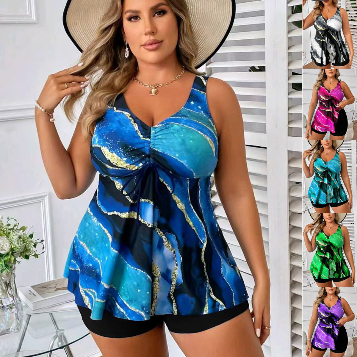 Damen BadR&Bluse mit Shorts R&B