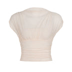 Damen Elegantes Wickeloberteil mit sanften Rüschendetails und komfortablem Schnitt R&B