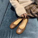 Damen Ballerina-Schuhe mit charmantem Schleifendetail und weich gepolsterter Innensohle