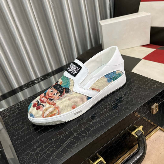 Damen Slip-On Sneakers mit kreativem Motiv und ergonomischem Komfort R&B