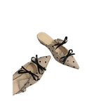 Damen Slingback Ballerinas mit Punkte-Design und schicker Schleifenverzierung R&B