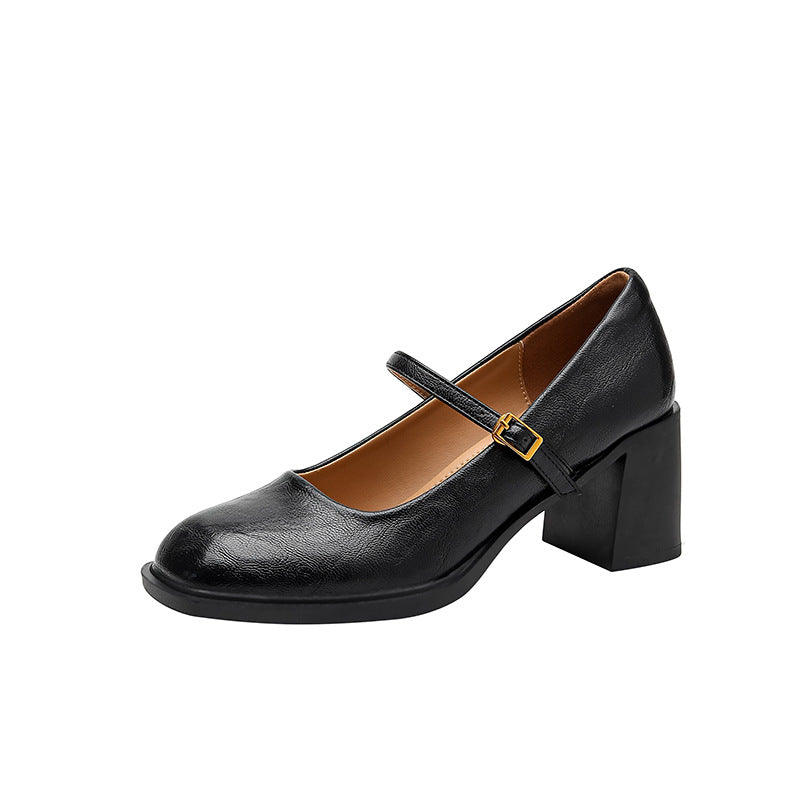 Damen Mary Jane Pumps mit modischem Riemchen R&B