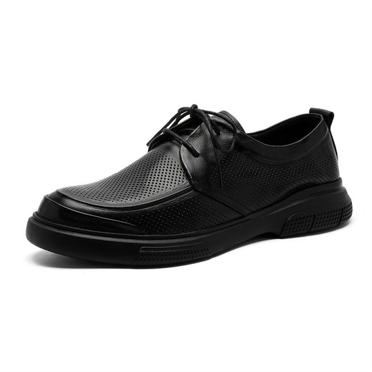 Damen Sportliche Sneakers aus atmungsaktivem Mesh mit hochwertigem Leder-Heel R&B
