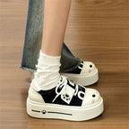 Damen Sneakers mit verspieltem Tiermotiv und bequemem Plateau-Heel R&B