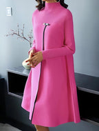 Damen trendiger Midi-Mantel R&B