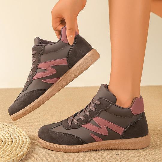 Damen Sneakers im sportlichen High-Top-Stil mit modischen Akzenten R&B