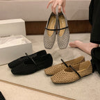 Damen Ballerinas mit strukturiertem Obermaterial und flexiblem Fußbett R&B