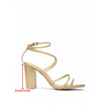 Damen Fesselnde Blockabsatz-Sandalen mit eleganten Riemen R&B