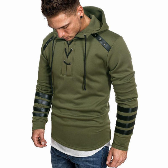 Herren lässiger Hoodie mit akzenten R&B