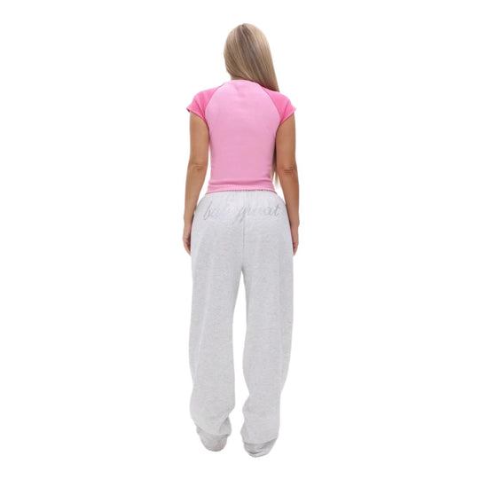 Damen Sportliches T-Shirt mit abgerundetem Schnitt R&B