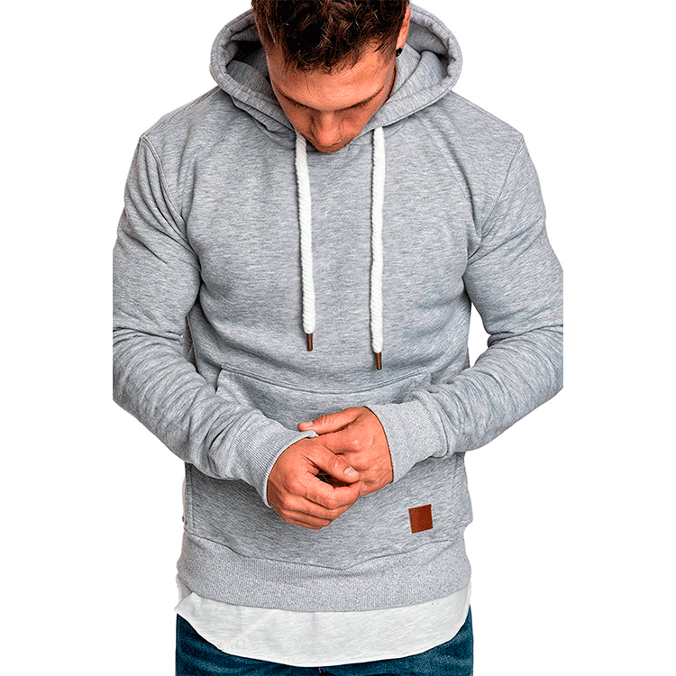 Herren Kapuzenpullover mit modischem Schnitt und lässigem Innenfutter R&B
