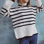 R&B | Gestreifter Strickpullover für Herbst & Winter