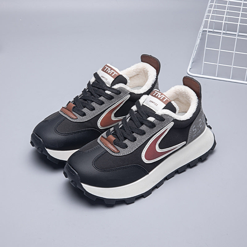 Damen Winter Sneakers mit warmem Fleece-Innenfutter und rutschfester Profilsohle R&B