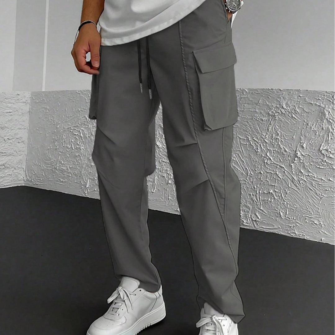 Herren Cargo-Hose mit multifunktionalen Taschen und elastischem Bund R&B