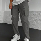 Herren Cargo-Hose mit multifunktionalen Taschen und elastischem Bund