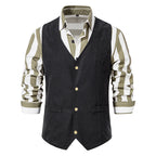 Herren Elegante Weste mit modernen Akzenten und strukturiertem Design