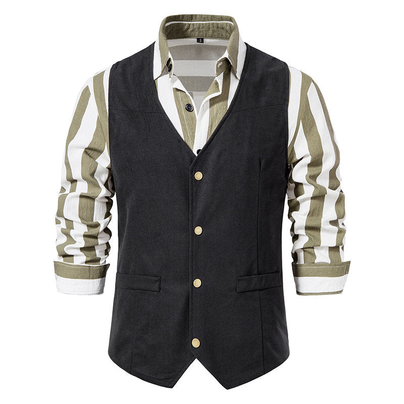 Herren Elegante Weste mit modernen Akzenten und strukturiertem Design