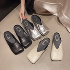 Damen Mules mit modischer metallic Oberfläche und ergonomischer Fußbettung R&B