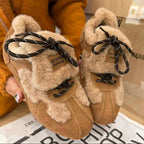 Damen Sneaker mit kuscheligem Lammfell und rutschfester Sohle R&B