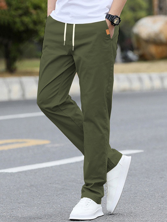 Herren Freizeit-Hose mit atmungsaktivem Material und elastischem Bund R&B