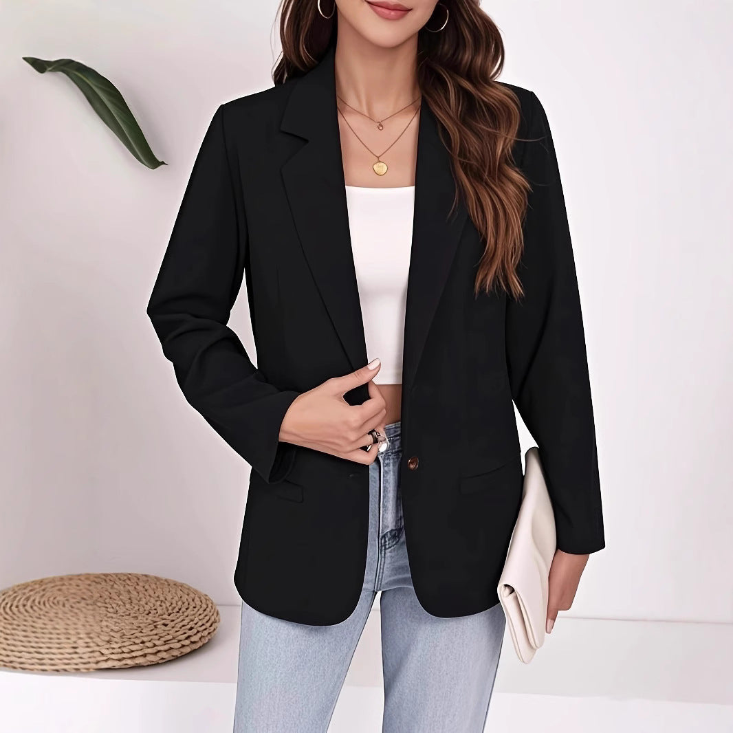 Damen eleganter Blazer mit zeitlosem Schnitt und praktischen Taschen R&B