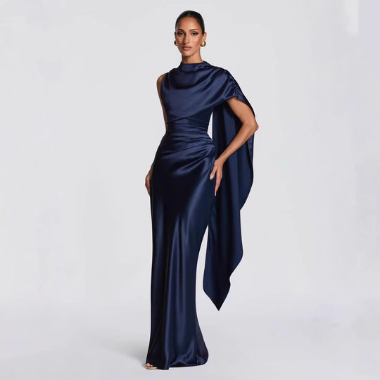 Damen Langarm Abendkleid R&B