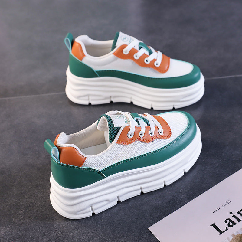 Damen Trendige Sneakers mit komfortabler Plateau-Sohle und modischem Design R&B
