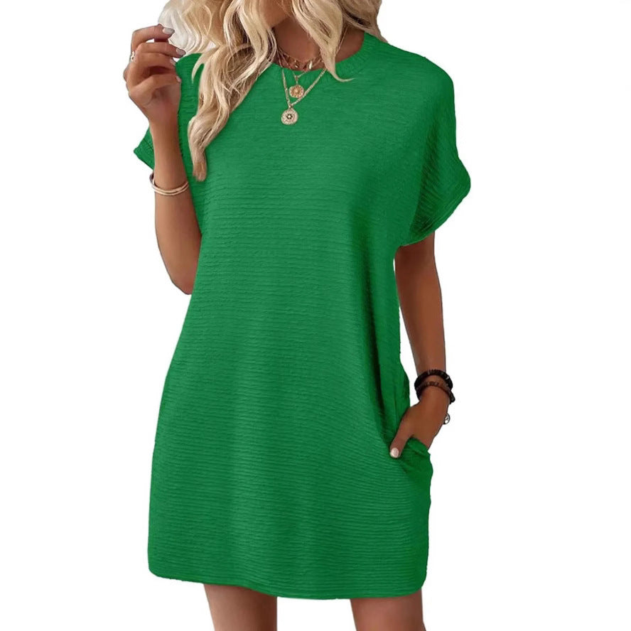 Damen Casual-Kleid mit lässigem Schnitt und praktischen Taschen R&B