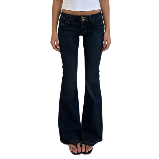 Damen High-Waist Schlagjeans mit klassischem Schnitt R&B