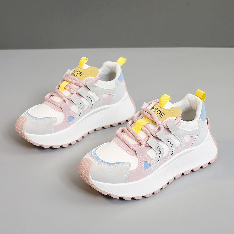 Damen Sportliche Chunky Sneakers mit atmungsaktiver Mesh-Oberfläche und dämpfendem Sohlenprofil R&B