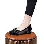 Damen Komfortable Ballerinas mit funkelndem Strassbesatz R&B