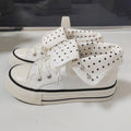 Damen Verspielte Sneakers mit abklappbarem Kragen und punktiertem Innenfutter